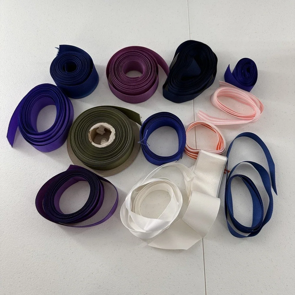 Lot of‎ ribbon and trims for sewing, scrapbooking, journaling or other crafts a